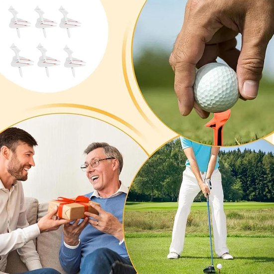 Golf Tees - Trainings tees - Swing Verbeteren - Geïntegreerde Lijngeleider - 6 stuks - Uniek van GOLF — afbeelding 2
