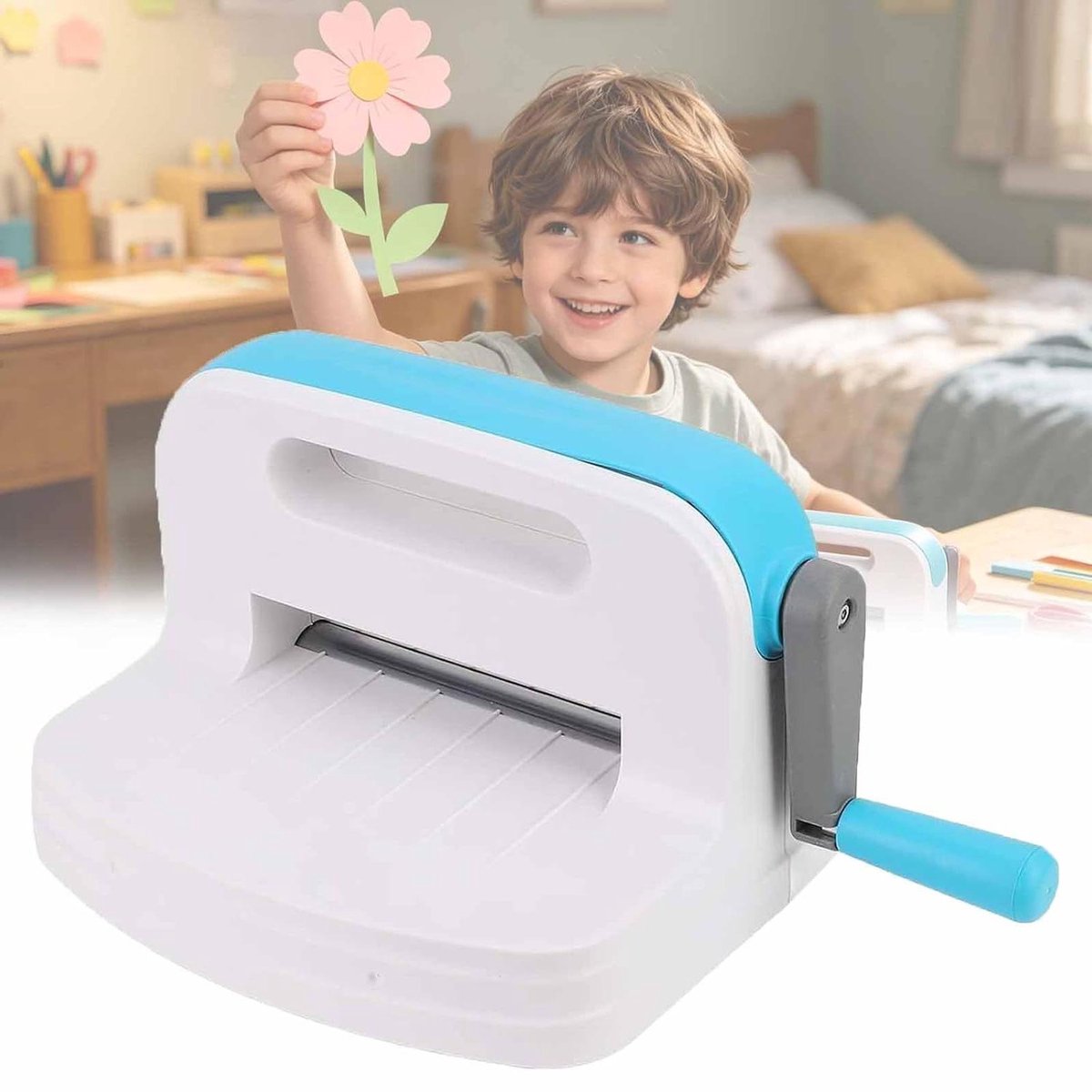Stansmachine Papier - Papier Snijder - Kaarten Maken - Bladloos Ontwerp - A5 - Grijs