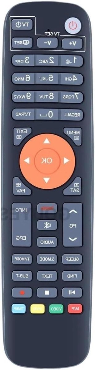 Afstandsbediening - Remote Control - TV Bediening - Specifiek Model - 1 stuks - Zwart