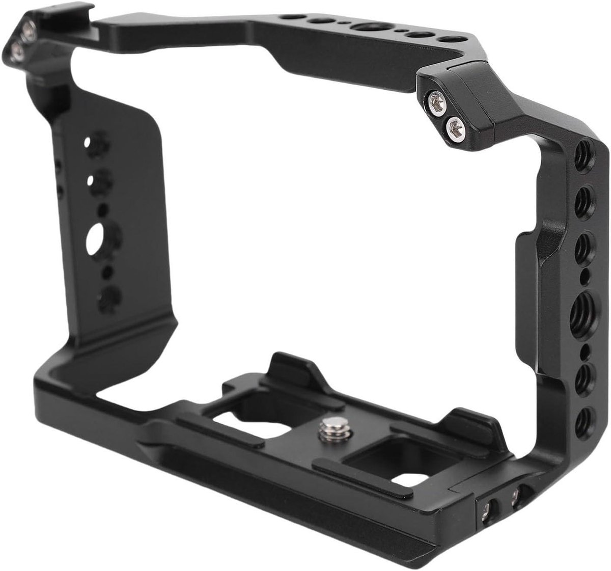 Camerakooi Aluminium - Video Rig Camera Stabilisator - Filmmaken - Luchtvaart Aluminium - 16 x 11 x 6 cm - Grijs