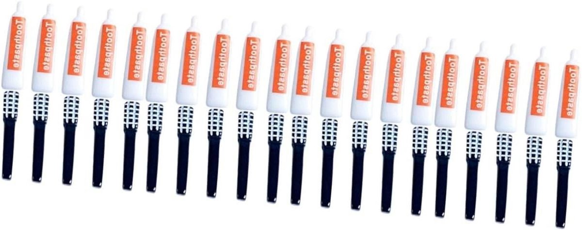 Mini Tandpasta Tandborstel Charms - Hars Ambachten Accessoires - DIY Decoratie Maken - Delicate Details Heldere Kleur - 40 stuks