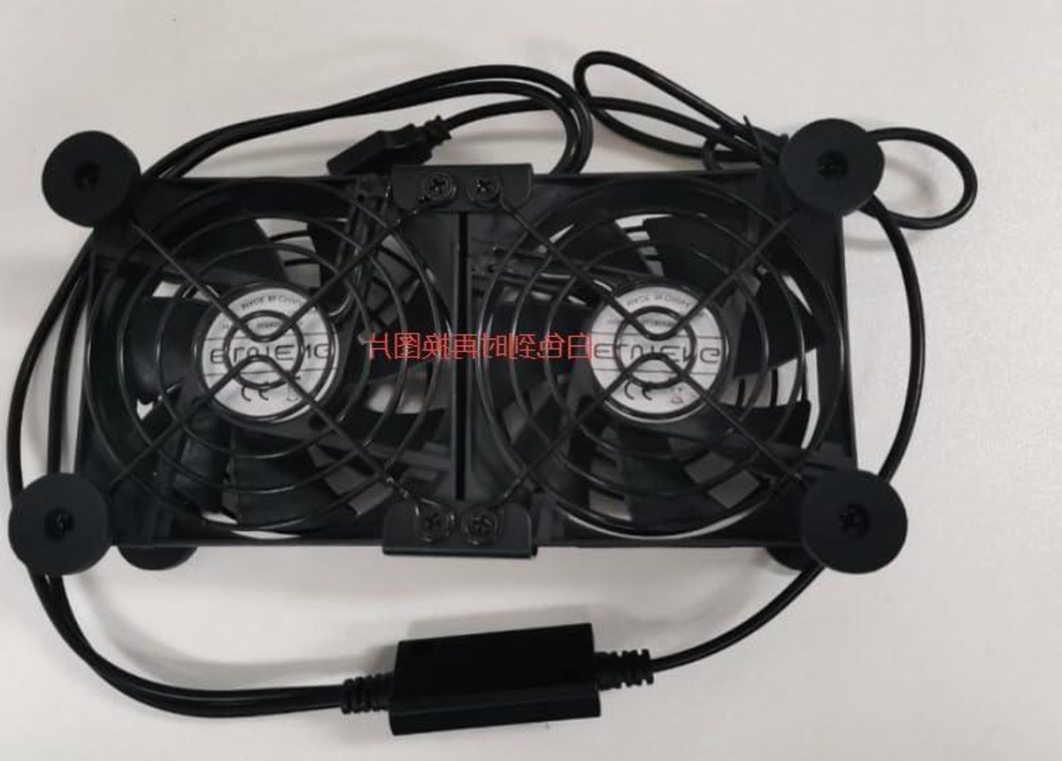 Dubbele USB Ventilator - PC Koeler - Apparaten Koelen - 3 Snelheden Instelbaar - 120 mm - Wit