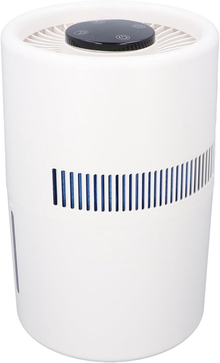 Luchtreiniger Luchtbevochtiger Combo - 2-in-1 Apparaat - Verbeteren Luchtkwaliteit - Grote 4L Watertank - 19x19x31 cm - Wit