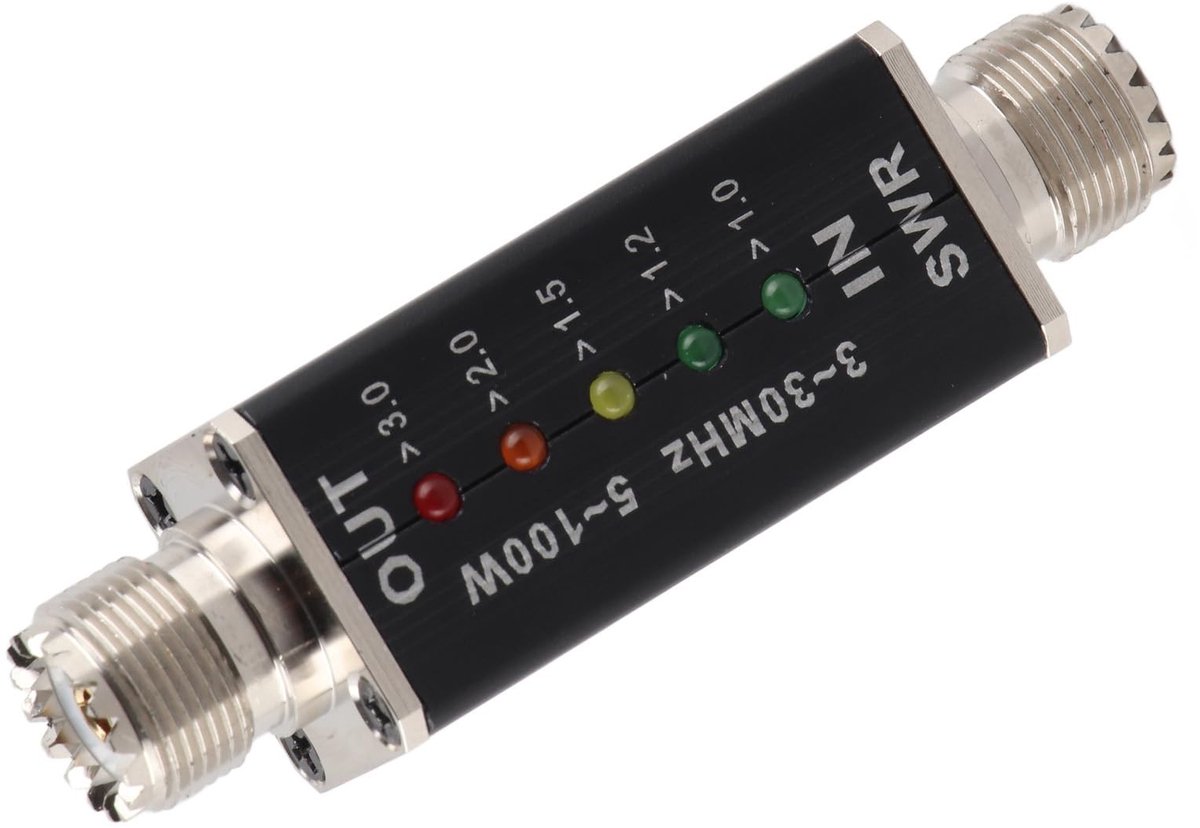 OmGoods - Dailygoody - Mini meetinstrument - SWR-meter - Draagbaar ontwerp - LED-display - Antenne controle - Meet zendvermogen - Geschikt voor wifi-antenne...