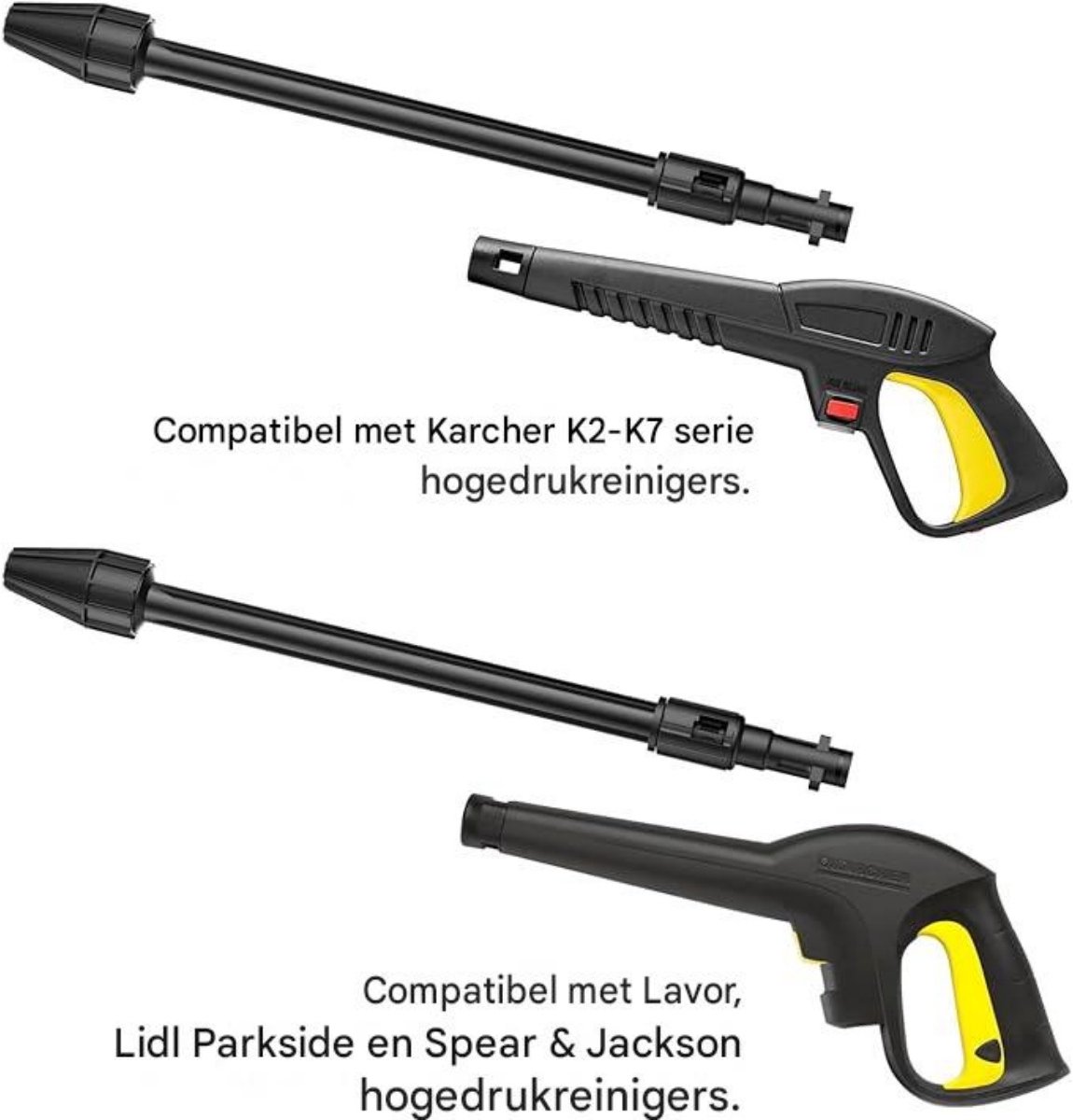 GELLDG Hogedrukreinigerslang - Verlengstang voor Hogedrukreiniger - Geschikt voor Karcher K2 K3 K4 K5 K7 en Lavor/Parkside - Plastic – foto 6