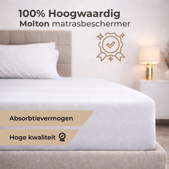 Sleeps Molton Matrasbeschermer Hoeslaken Stretch - 70x200 cm van Sleeps — afbeelding 5