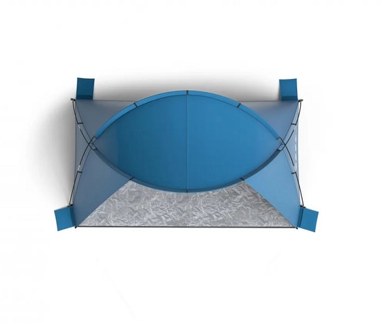 Husky ruime strandtent Blum 4 - Blauw van Husky — afbeelding 4