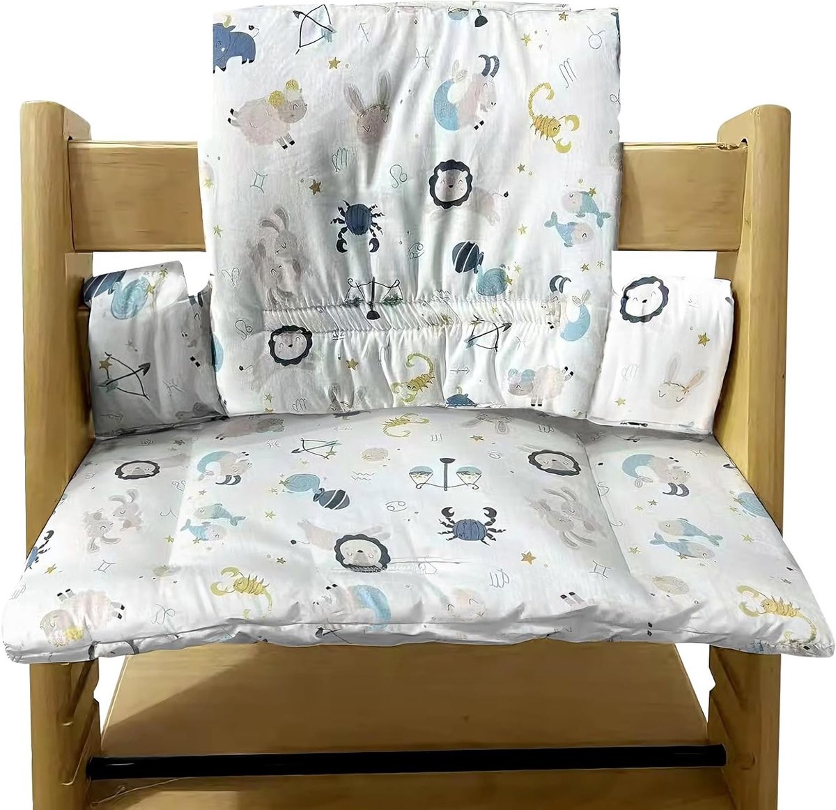 Set van Antislip Stoelkussens: Comfortabele Kussens met Schattige Afbeeldingen, Vervangende Kussenhoezen voor Stoelen, Ideaal voor Kinderen en Meubels
