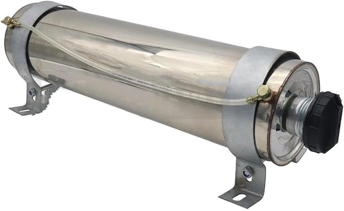Koelvloeistofreservoir - Brandstoftank - Verwarming - Lekvrije Opslag - 10L Capaciteit - Zilver