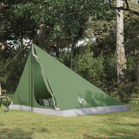 vidaXL - Backpacking - Tent - Groen - 4-persoons - 185T - Polyester - met - PU - Coating van Merkloos — afbeelding 3