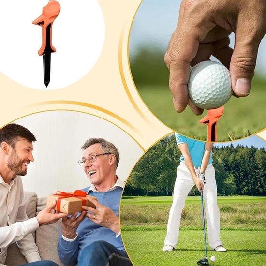 Golf Tees - Golfballhouders - Golfspel Verbeteren - Geoptimaliseerde Hoekkop - 10 stuks - Uniek van GOLF — afbeelding 4