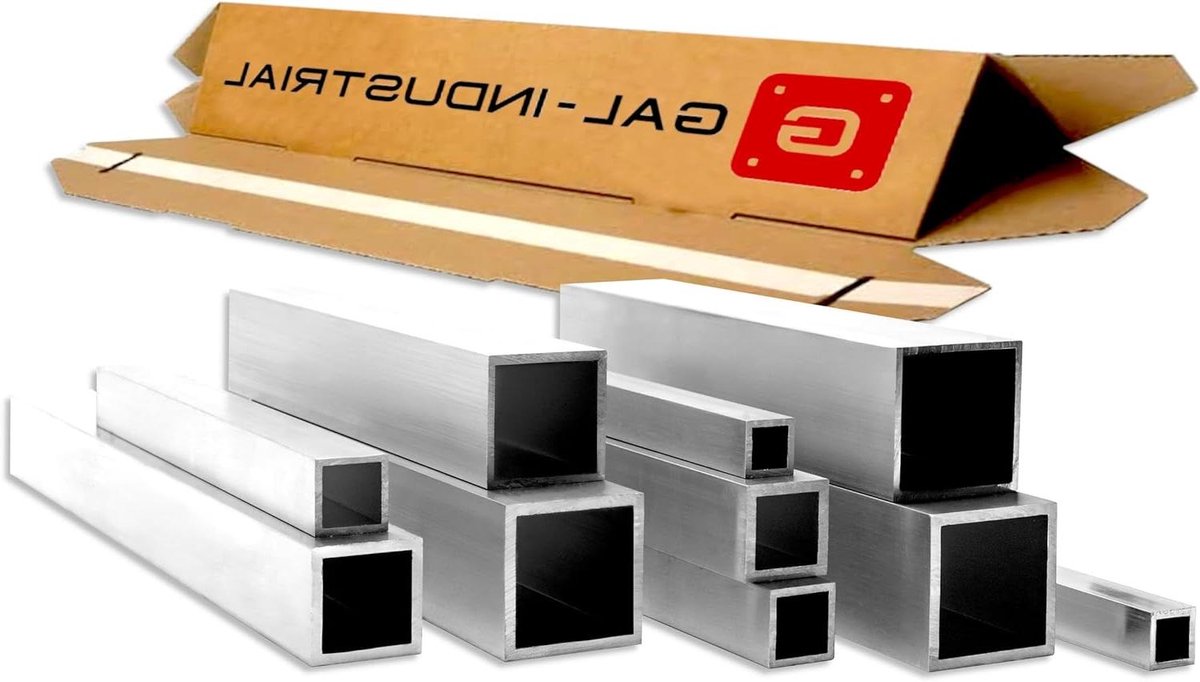 Vierkante Aluminium Buis - Hol Profiel Constructieprofiel - Bouwprojecten Uitvoeren - Op Maat Gesneden