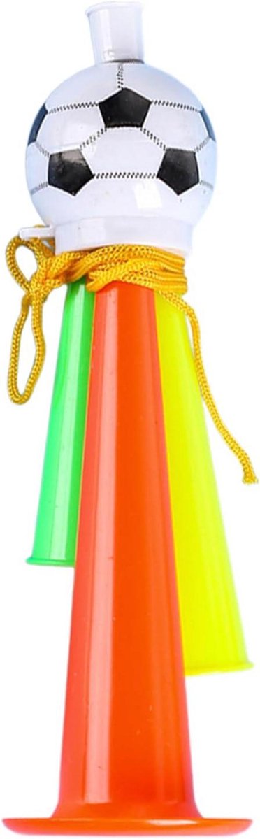 Stadionhoorn - Feesttrompet Luidspreker - Evenementen Opleuken - Ergonomische Antislip Grip - 14 x 5 x 5 cm - Meerkleurig