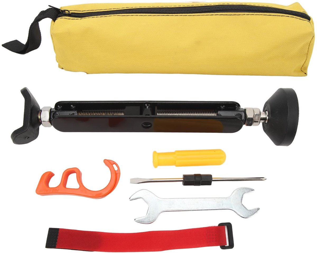 Dailygoods- Motorlift Verstelbare Hoogte - Draagbare/Lichtgewicht Heftafel - Duurzaam Staal - Rubberen Bovenkant - Slijtvaste Wielketting Reinigingsstandaard - 400kg Gewichtslager - Motorstandaard