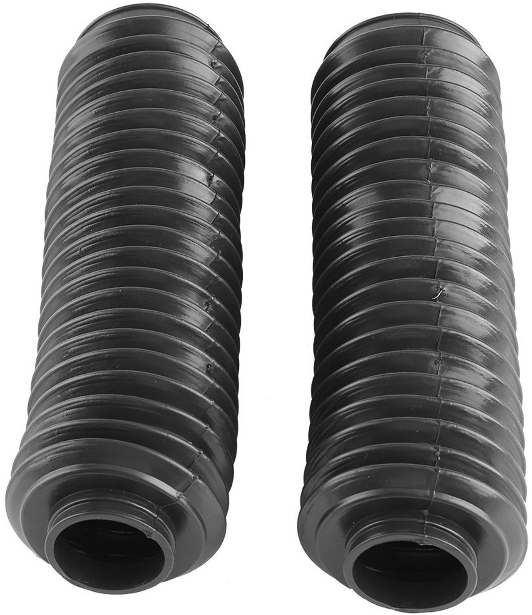 Dailygoods- Vouwbalg - Rubberen Vorkbeschermers - 1 Paar - Zwart - Geschikt voor Motorfietsen/ATV's - Schokbescherming - Duurzaam Rubbermateriaal - Vorkhoes
