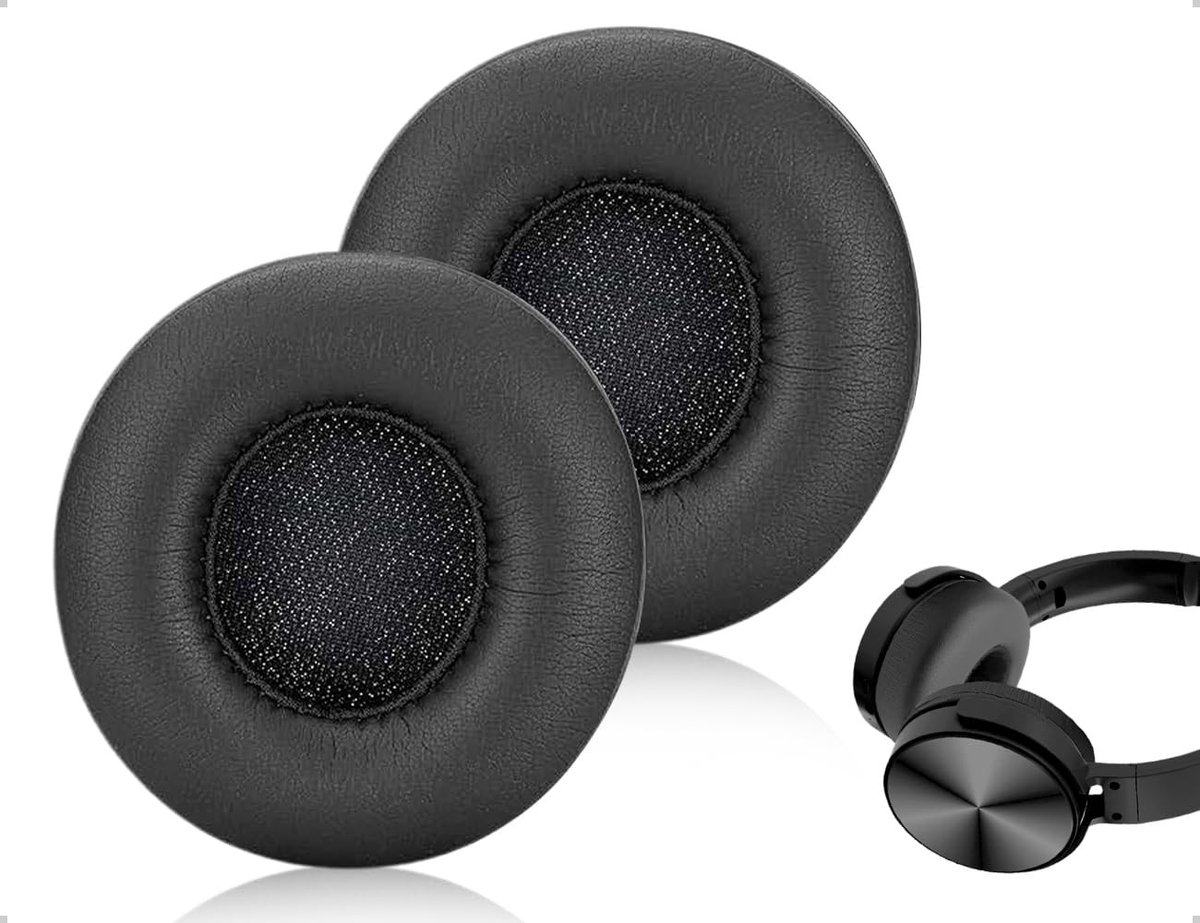 Dailygoods - Set van 2 Vervangende Oorkussens voor Hoofdtelefoon