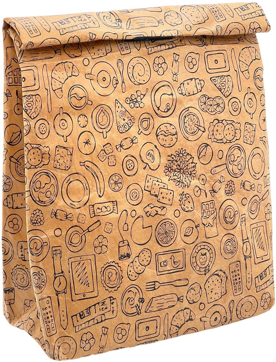 Dailygoods- Lunchtas Geïsoleerd - Koeltas met Klittenbandsluiting - Thermische Tas - Aluminium Coating - 31 x 20 x 16 cm - Iconisch Design