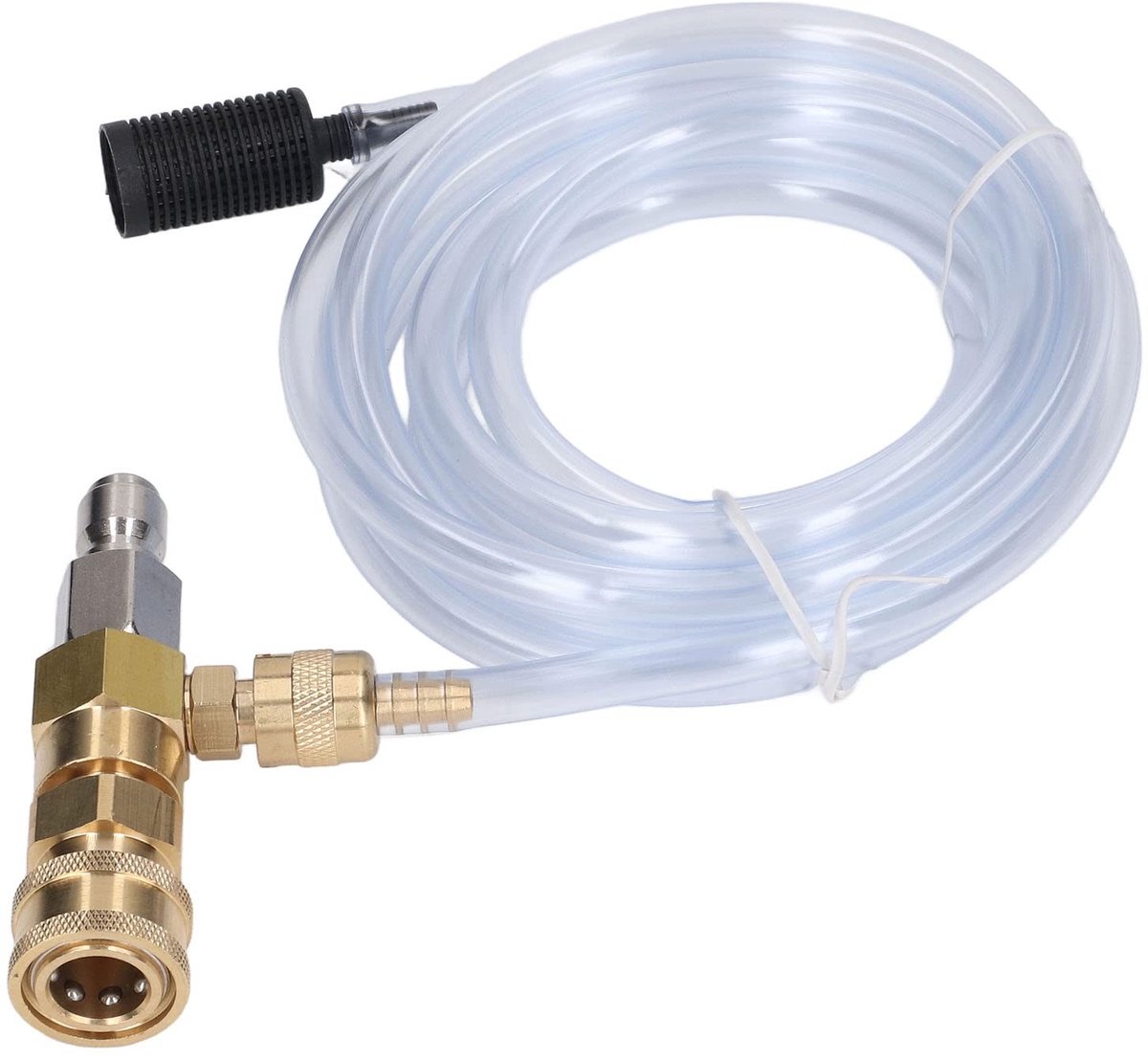 Dailygoods- Downstream Injector Verstelbaar - Chemische Injector - 5000 PSI - Messing/Roestvrij Staal - 9.8 Voet Buis - Lange Levensduur