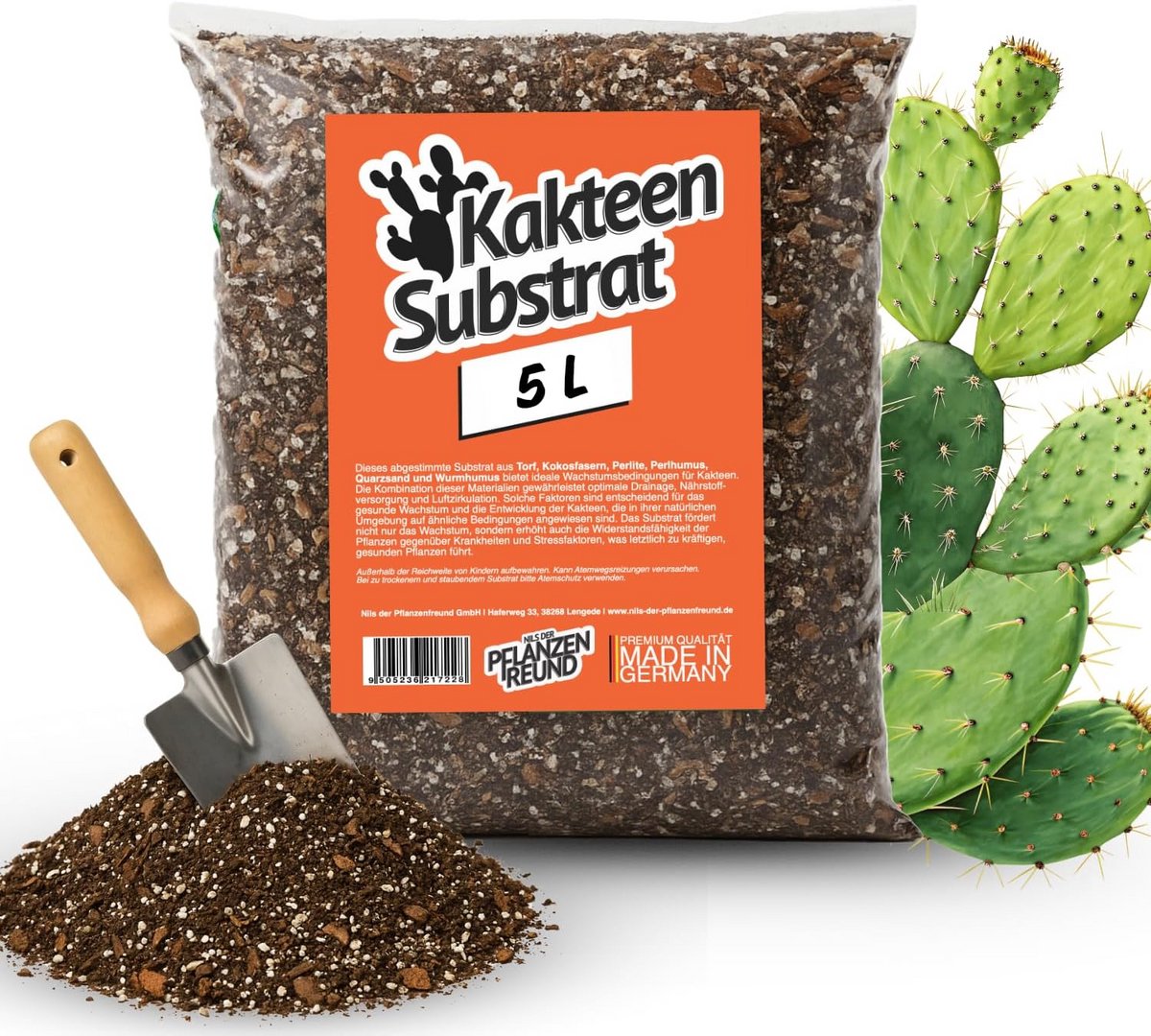 Cactus Aarde - Speciale Potgrond - Planten Verzorgen - Optimale Drainage - 5 Liter - Bruin