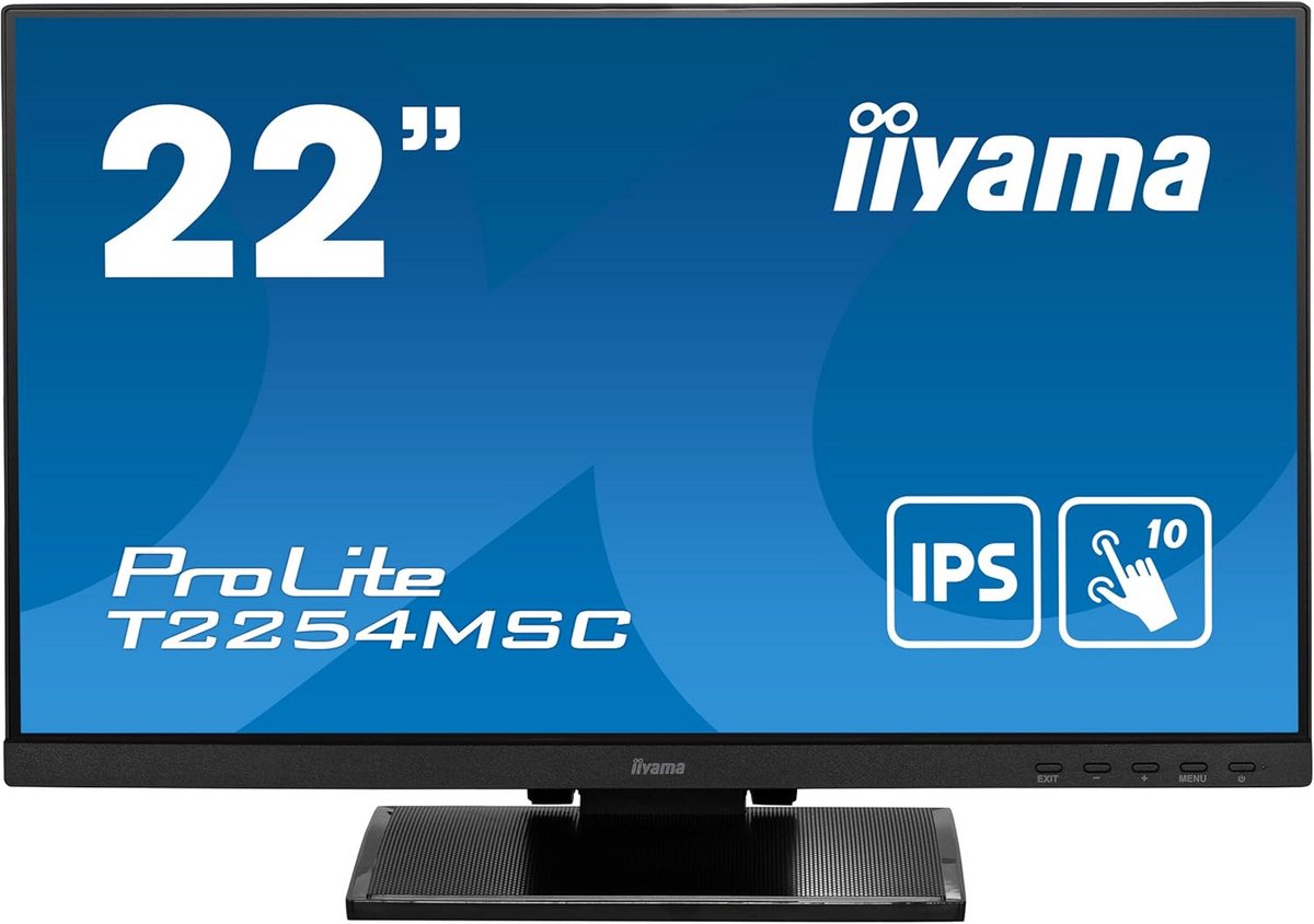Touchscreen Monitor - Aanraakscherm Beeldscherm - Interactieve Presentaties - Full HD Resolutie - 21.5 Inch - Zwart