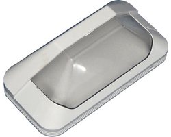 ESAL- Multicare - MultiLicht Buitenlamp Hufterproof PERLA LED 3,3 WATT met bewegingsmelder, opalen niet doorzichtige lichtkap en GRIJZE rand
