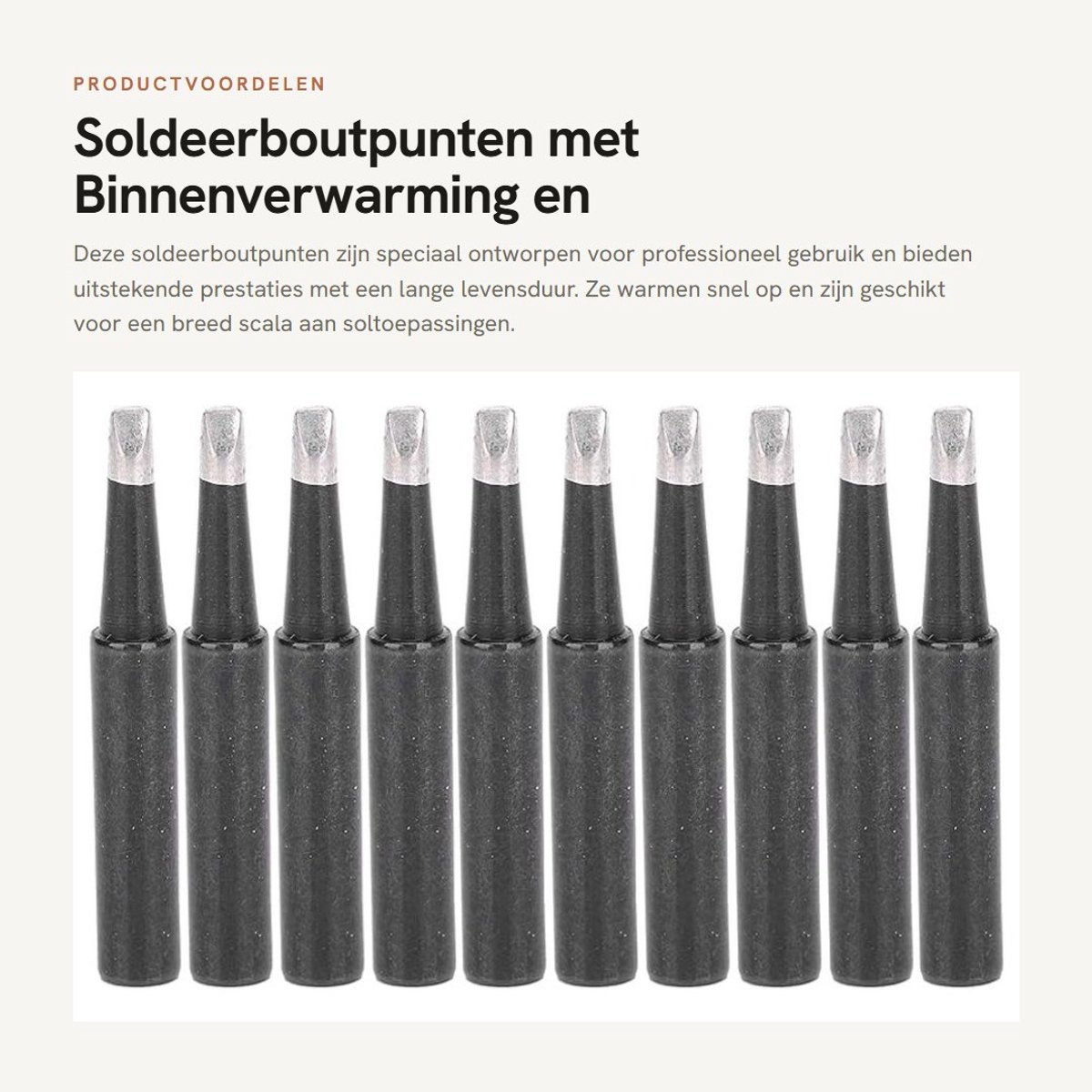 Dailygoods - Soldeerboutpunten met Binnenverwarming en Hoge Temperatuurbestendigheid