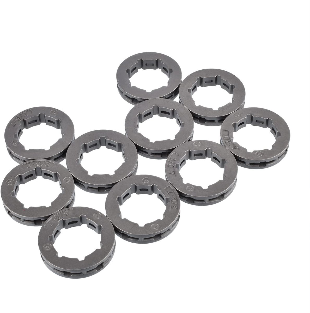 Dailygoods- Kettingwiel 10 Stuks - 3/8 7T 22mm - Voor Husqvarna 61/66/77/160/162/163 - Geschikt voor 266/268/272/280/285/288 - Voor diverse kettingzaagmodellen - Hoogwaardige kwaliteit - Zaagblad