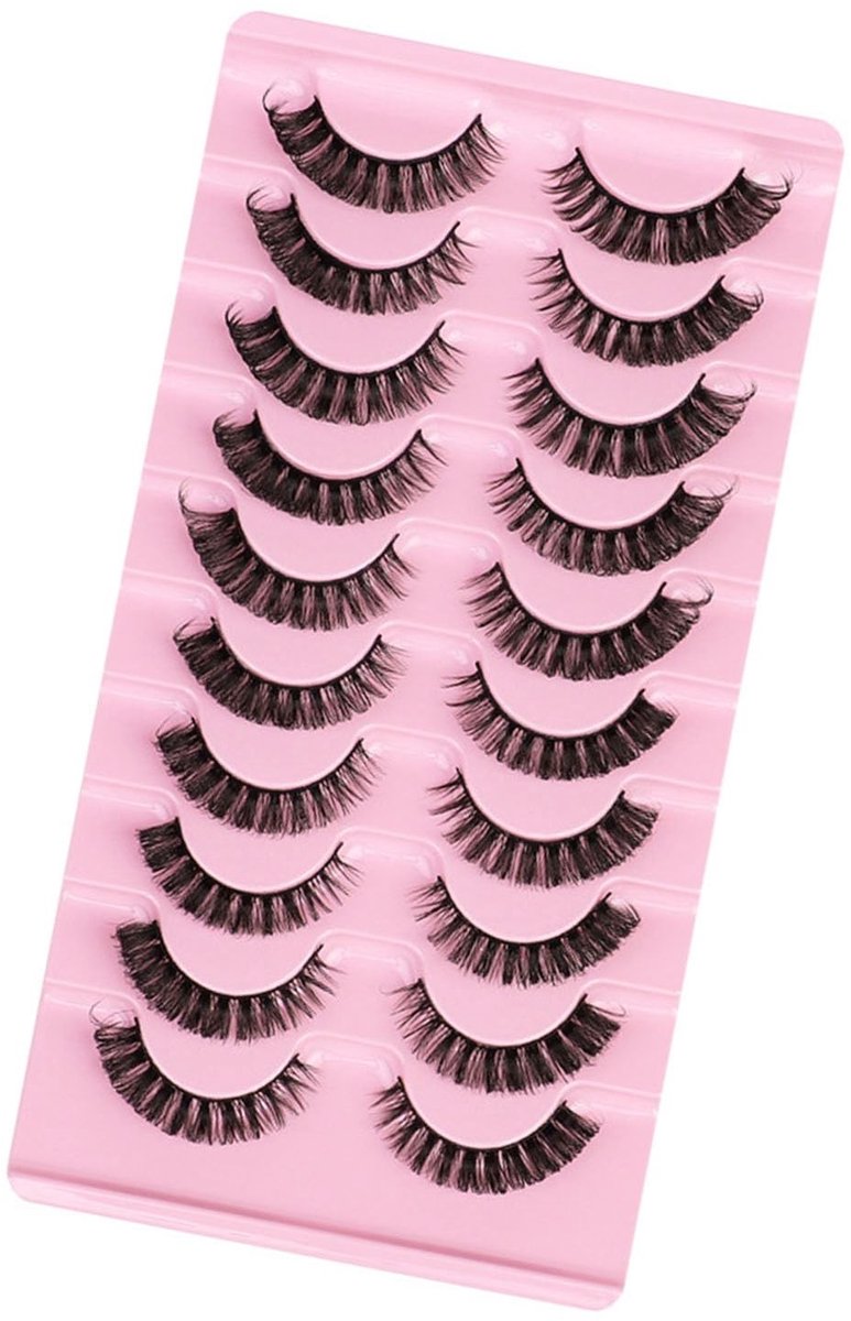 Dailygoods- Wimperclusters 10 Paar - Valse Wimpers Natuurlijk - Handig voor Beginners - Geen Schade aan Ogen - Geschikt voor Alle Gelegenheden - Makkelijk te Gebruiken