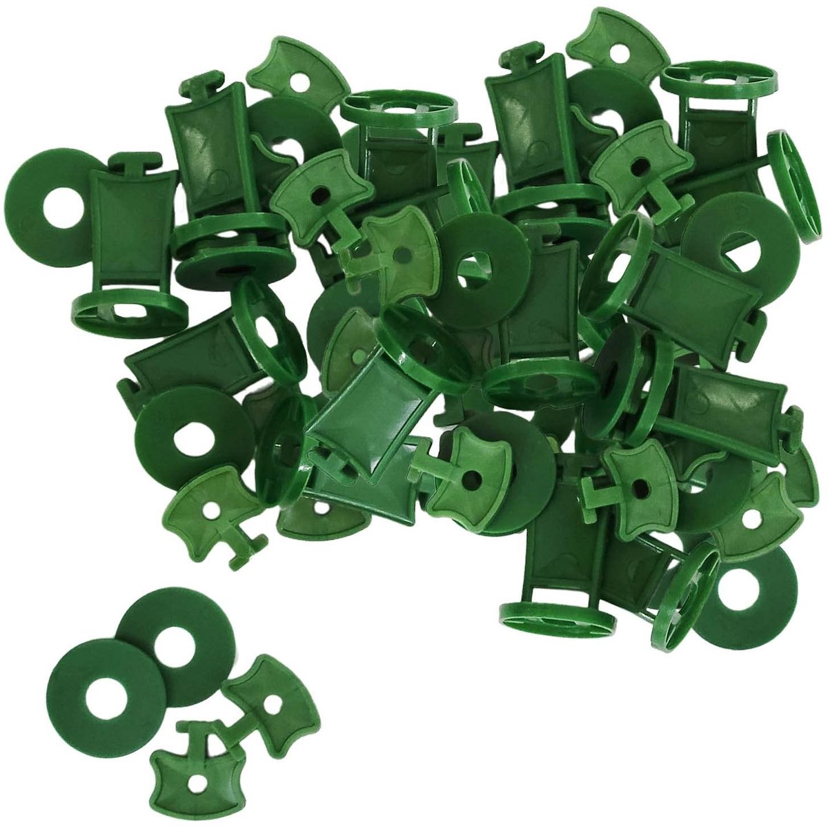 Dailygoods- Kasclips Set van 100 - Ondersteuningsclips - Voor Isolatie - Voor Zomer/Winter - Lichtgewicht - Corrosiebestendig - Tuinclips