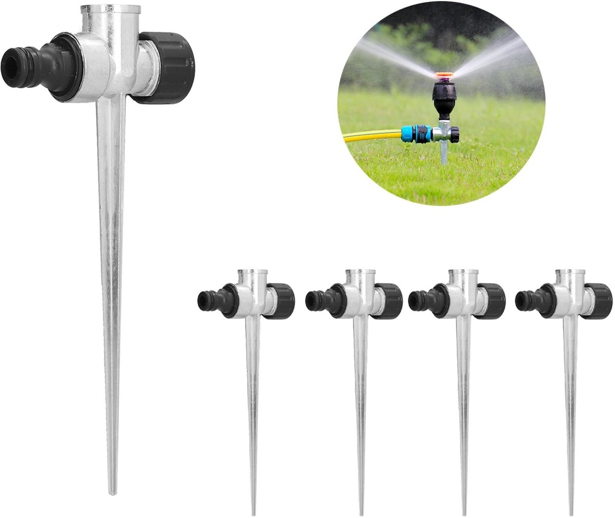 Dailygoods- Irrigatiesproeier NPT1/2 inch - Tuinsproeier - Sproeikop - Watering Connector - Meerdere aansluitingen - Efficiënte irrigatie