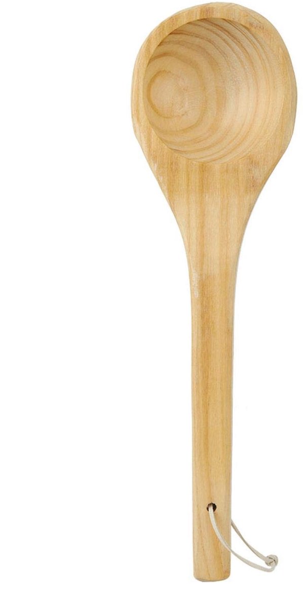Dailygoods- Sauna Lepel Handgemaakt - Houten Spatel - Draagbare Lepel - Theelepel - Keukenaccessoire - Ideaal voor Thee Serveren
