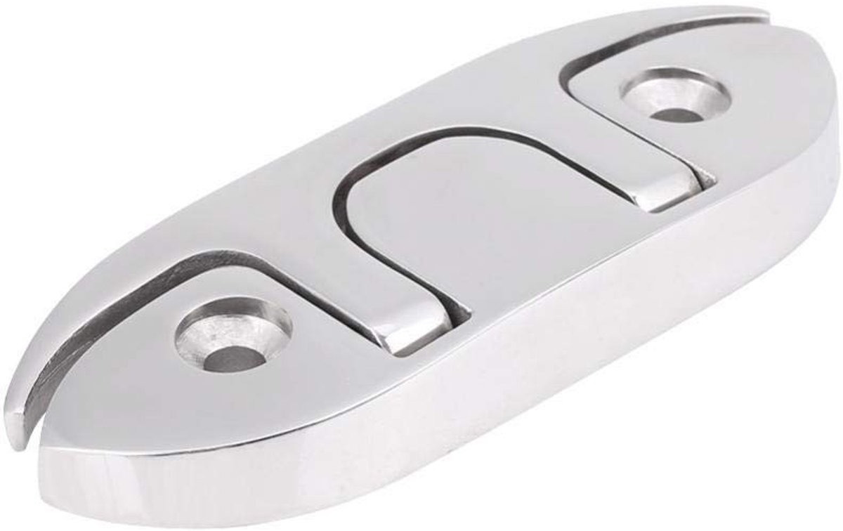 Dailygoods- Bootcleat Premium Kwaliteit - Vouwbare Cleat - Roestvrij Staal 316 - Marine Cleat - Bevestigingshaak - Duurzaam Ontwerp - Maritieme Cleat