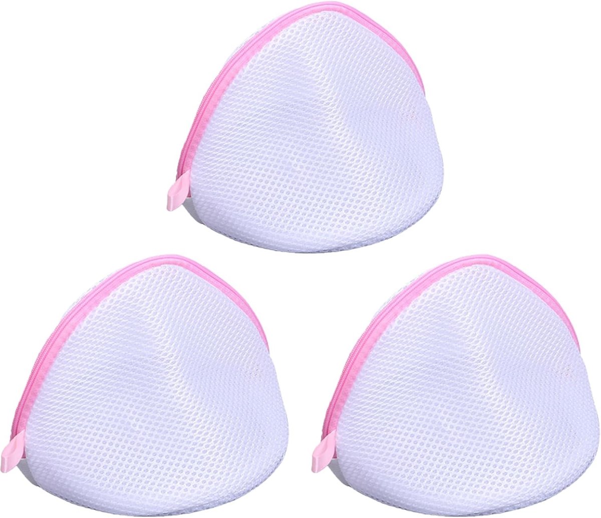 Dailygoods- Wasnet - Wasnet voor wasmachine - Waszak voor beha's - Waszakken voor wasgoed - 3 Stuks - Roestvrij staal rits - Duurzaam polyester