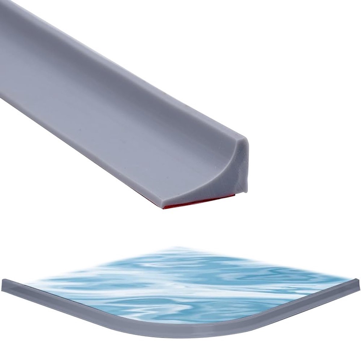 Dailygoods- Waterstopper 1,5M - Siliconen Spatbescherming - Zelfklevend - Waterdicht - Schimmelbestendig - Hitte- en Vorstbestendig - Spatscherm