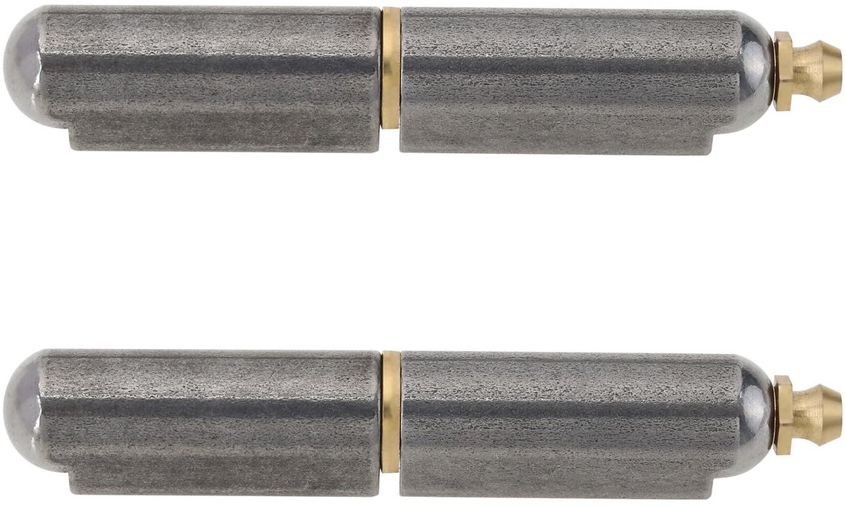 Dailygoods - 2 Stuks Stalen Bullet Scharnieren voor Deuren en Poorten