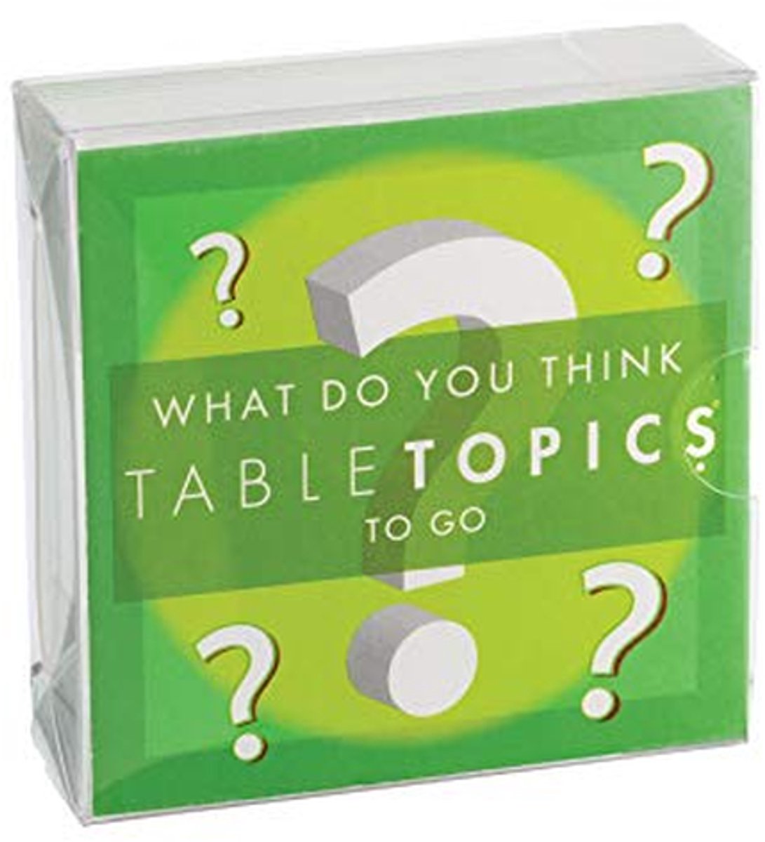 Gespreksstarter Kaarten - Vraagkaarten - Familie Spel - 40 Gedachte Provocerende Vragen - 8 x 2.5 x 8 cm - Transparant