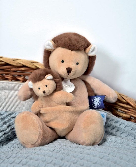 Knuffel Egel met Baby - Zacht Pluche Dier - 25 cm - Cadeau Vanaf Geboorte — afbeelding 2