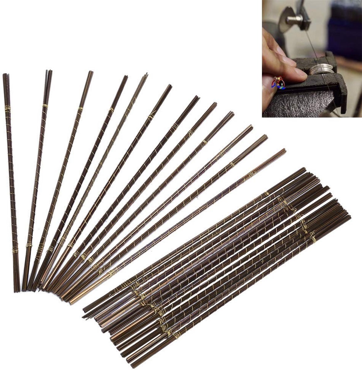 Dailygoods- Zaagmes 144 Stuks - Koolstofstaal - Hoge Taaiheid - Multifunctioneel - Voor Houtbewerking - Ideaal voor Sieraden Snijden - Zaagblad
