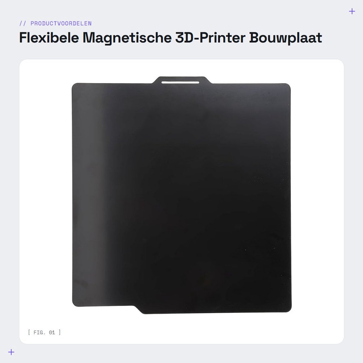 Dailygoods- Bouwplaat Dubbelzijdig - 10.12x10.12in Flexibele Veerstaalplaat - Sterke Magnetische Basis - Temperatuurstabiliteit tot 200℃ - Geschikt voor 3D-printers - 3D Printer Bed