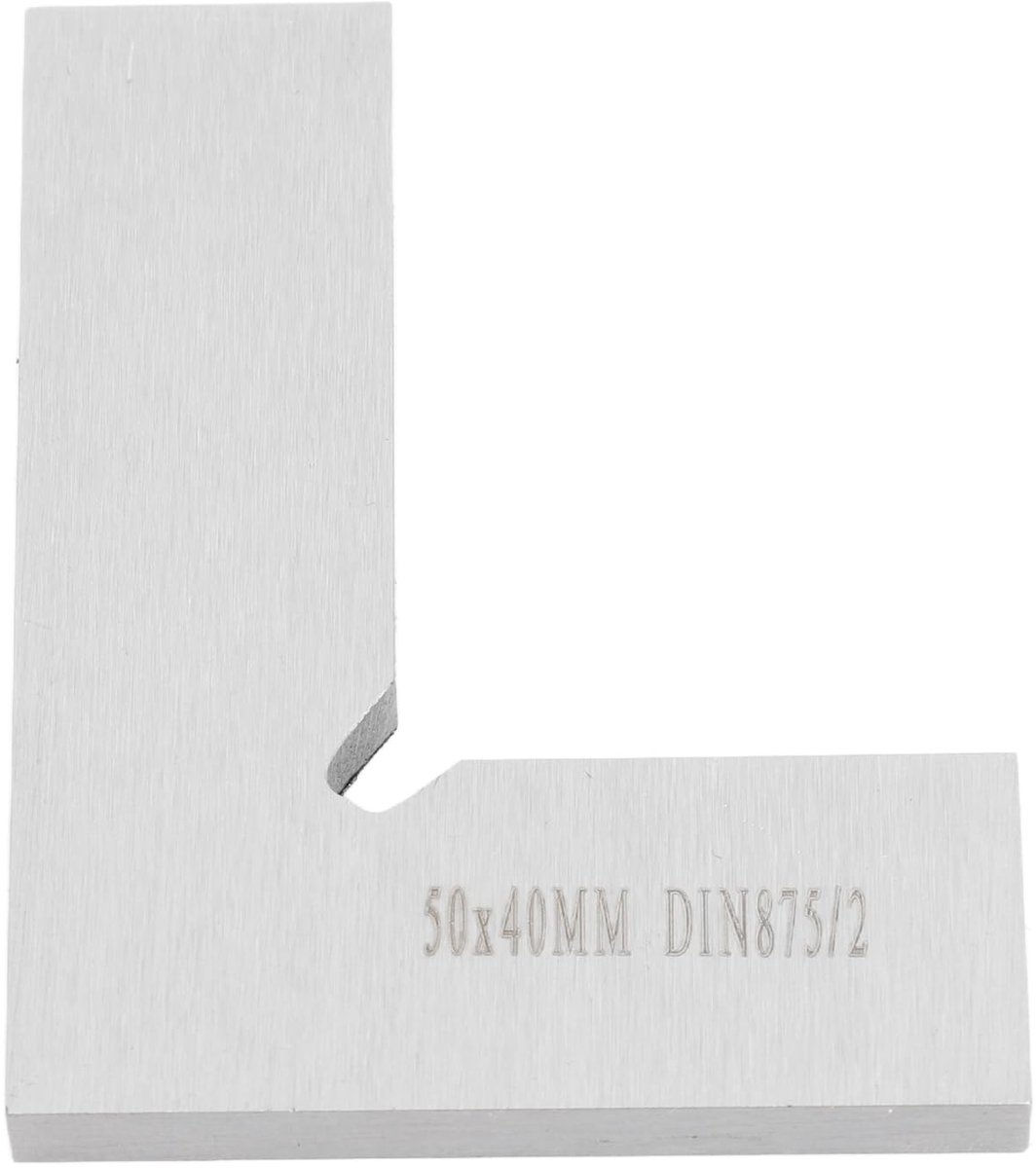 Dailygoods- Timmerlieden Vierkant Draagbaar 50x40mm - Koolstofstaal - Nauwkeurige Markering - Houtbewerking - Roestbestendig - Perfecte Hoeken - Meetlat