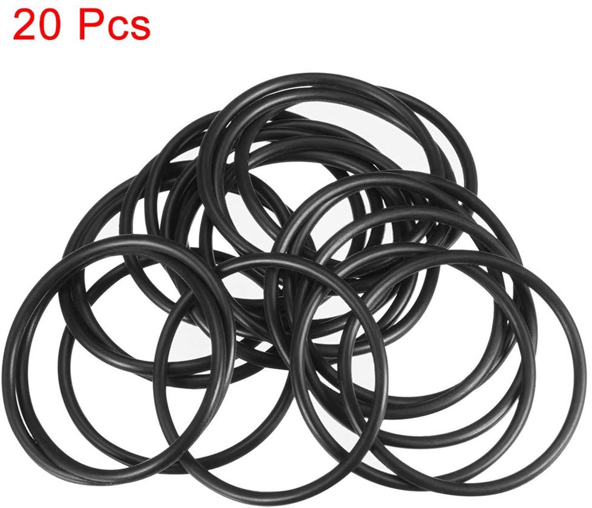 Dailygoods- O-ringen 20 Stuks - Nitrilrubber - 38 mm Buitendiameter - 34 mm Binnendiameter - 2 mm Breed - Afdichtingsset - Afdichtingen