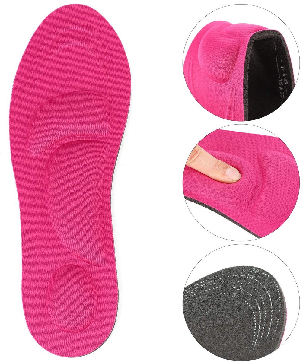 Dailygoods- Steunzolen Voetboog Ondersteuning - 4D-sponsinlegzolen - Comfortabel - Duurzaam - Snijdbaar - Zacht voor Wandelen/Rennen - Inlegzolen