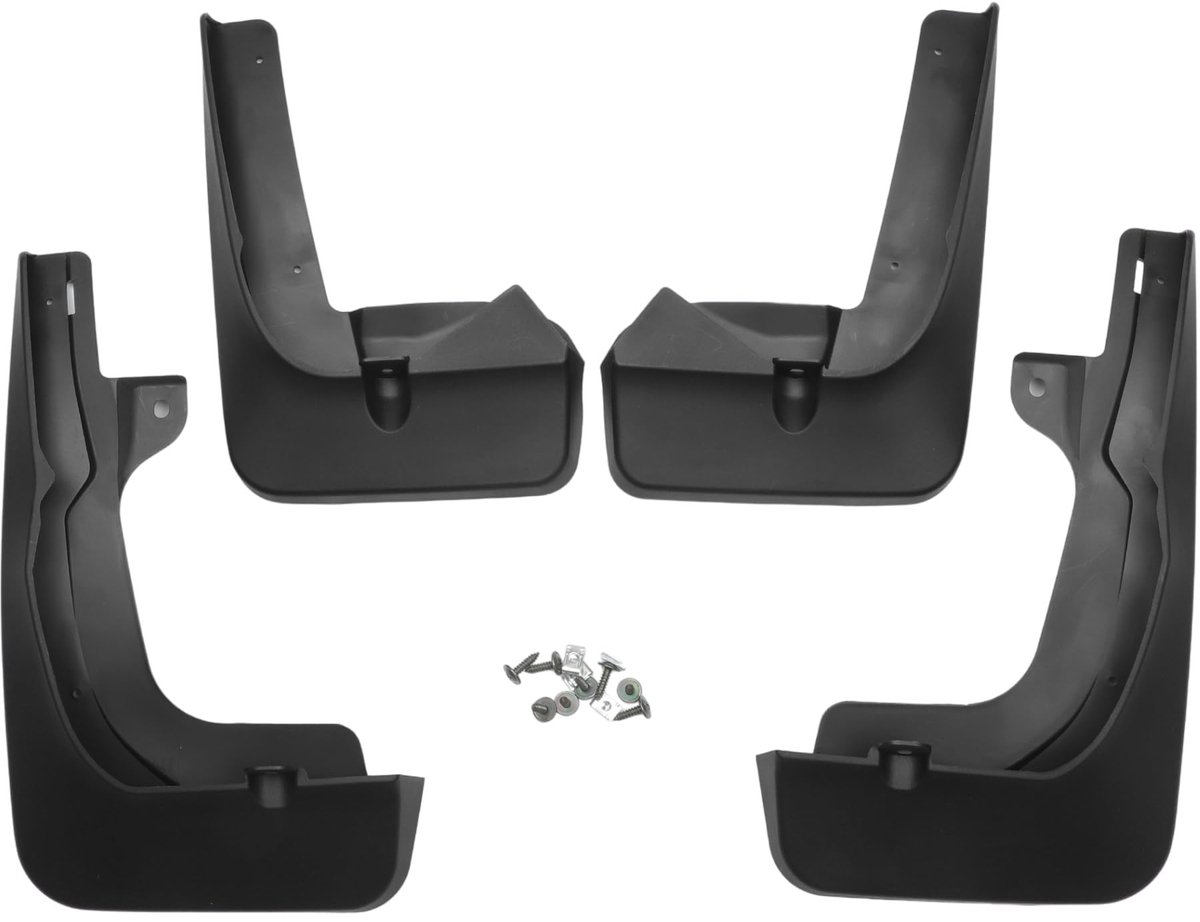 Dailygoods- Modderspatbord Perfecte Pasvorm - Spatscherm Voor Lexus RX500h/RX350h 2023/2024 - Set Van 4 - Zwart - Bestand Tegen Stenen/Modder/Water