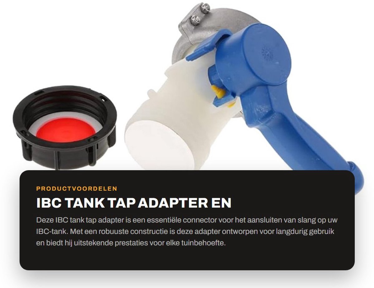 Dailygoods - IBC Tank Tap Adapter en Slangfitting