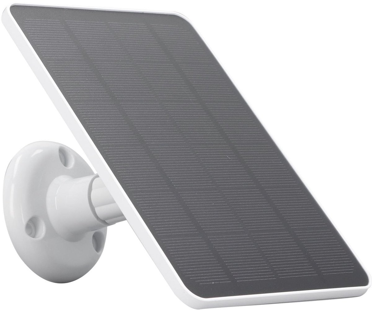 Dailygoods - Zonnepaneeloplader - 10W - Waterdicht en duurzaam - Wit - Draagbare oplader - Ideaal voor buitengebruik - Geschikt voor camera's - 360 gr...