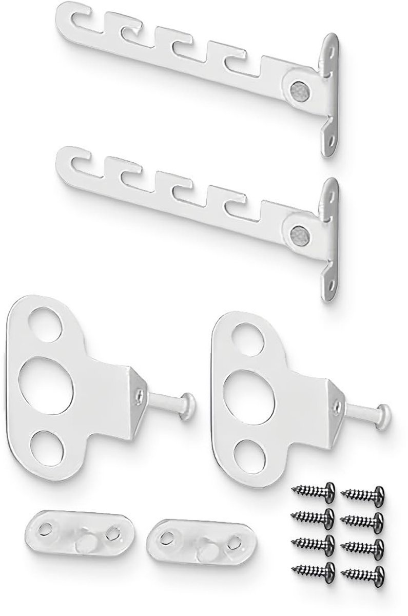 Dailygoods- Raamstopper Veilig - Raamregelaar - Openingsbegrenzer - Instelbare Hoek - 2 Stuks - Geschikt voor Vleugelramen - Raambegrenzer