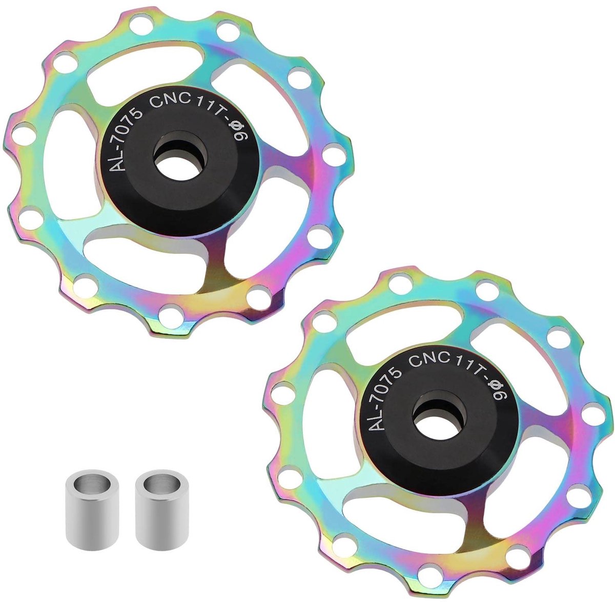 Dailygoods- Achterderailleur 11T - Fiets Katrol - Aluminium Gidswiel - Metalen Lagers - Lichtgewicht - Compact Formaat