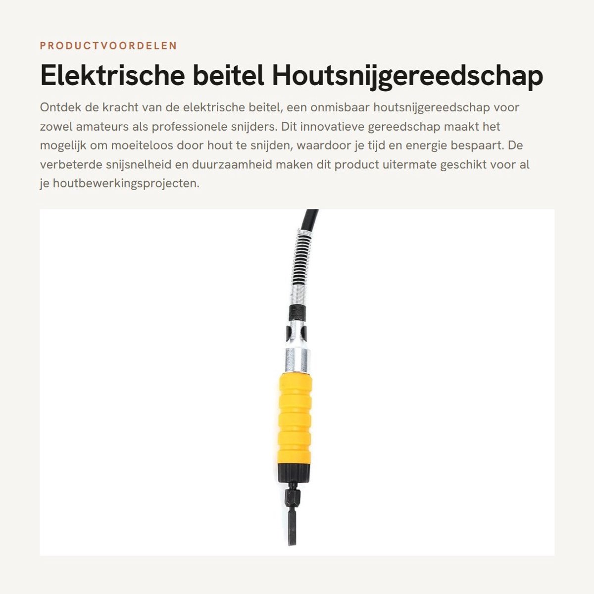 Dailygoods - Elektrische beitel - Houtsnijgereedschap - Efficiënt en gebruiksvriendelijk - Medium formaat - Professioneel snijden - Voor amateurs en p...