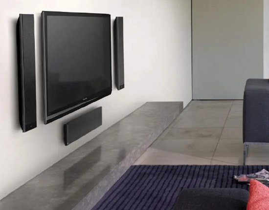 Center luidspreker - Midden speaker - Thuisbioscoop geluid - Ultra plat design - 35 cm diep - Zwart — afbeelding 3