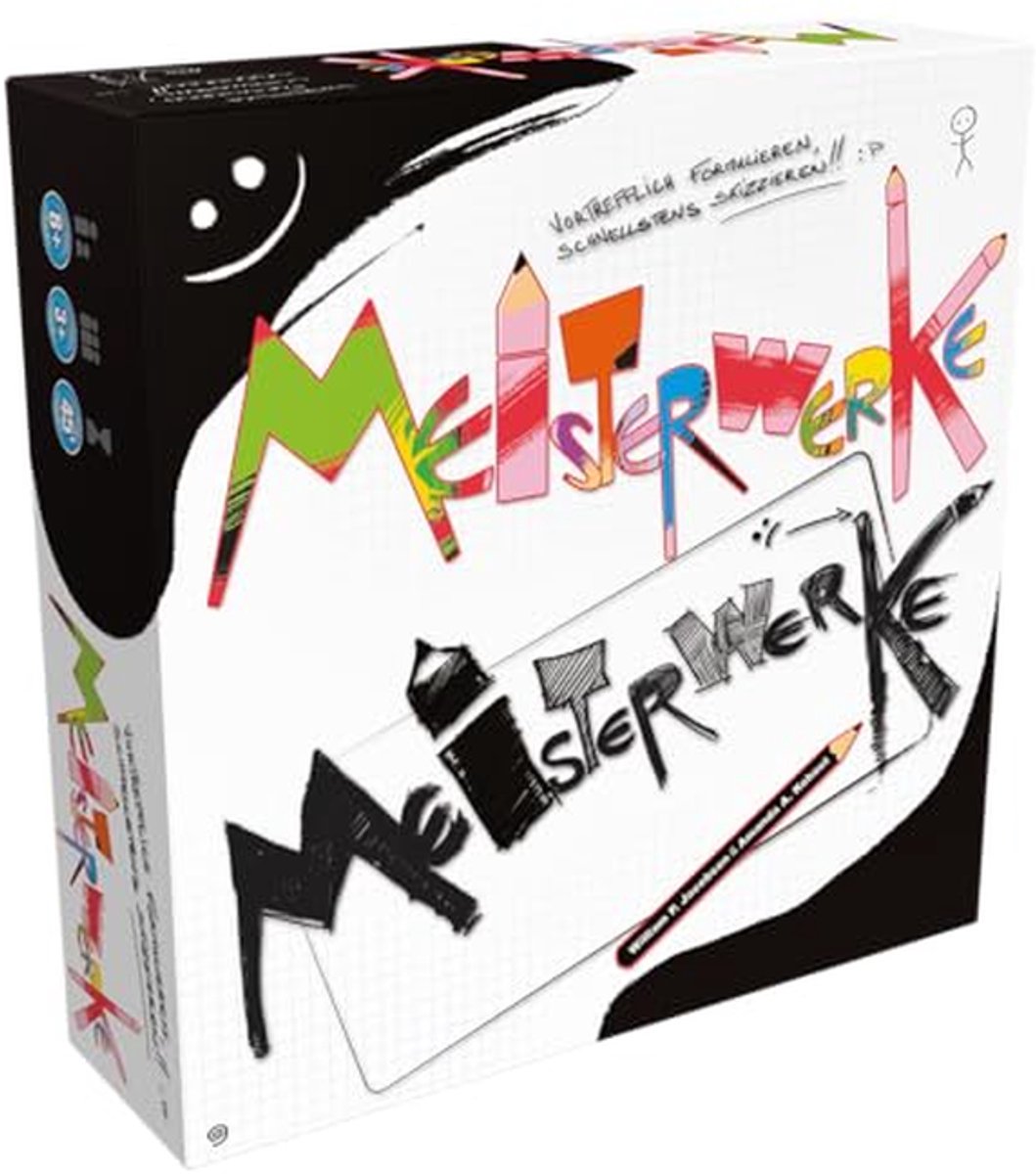 Tekenspel - Creatief spel - Familie spelletjes - Beschrijven en natekenen - 3 spelers - Multicolor